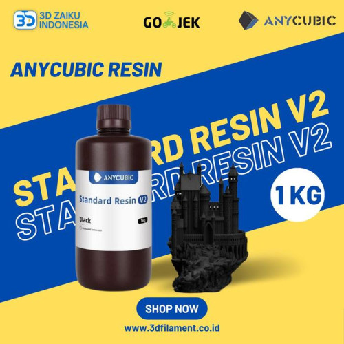 Anycubic Standard V2 Resin 3D Printer MSLA LCD High Detail Isi 1 Liter Stok Terbaru (HD Grey) Anycubic Standard V2 Resin 3D Printer MSLA LCD High Detail Isi 1 Liter Stok Terbaru (HD Grey)